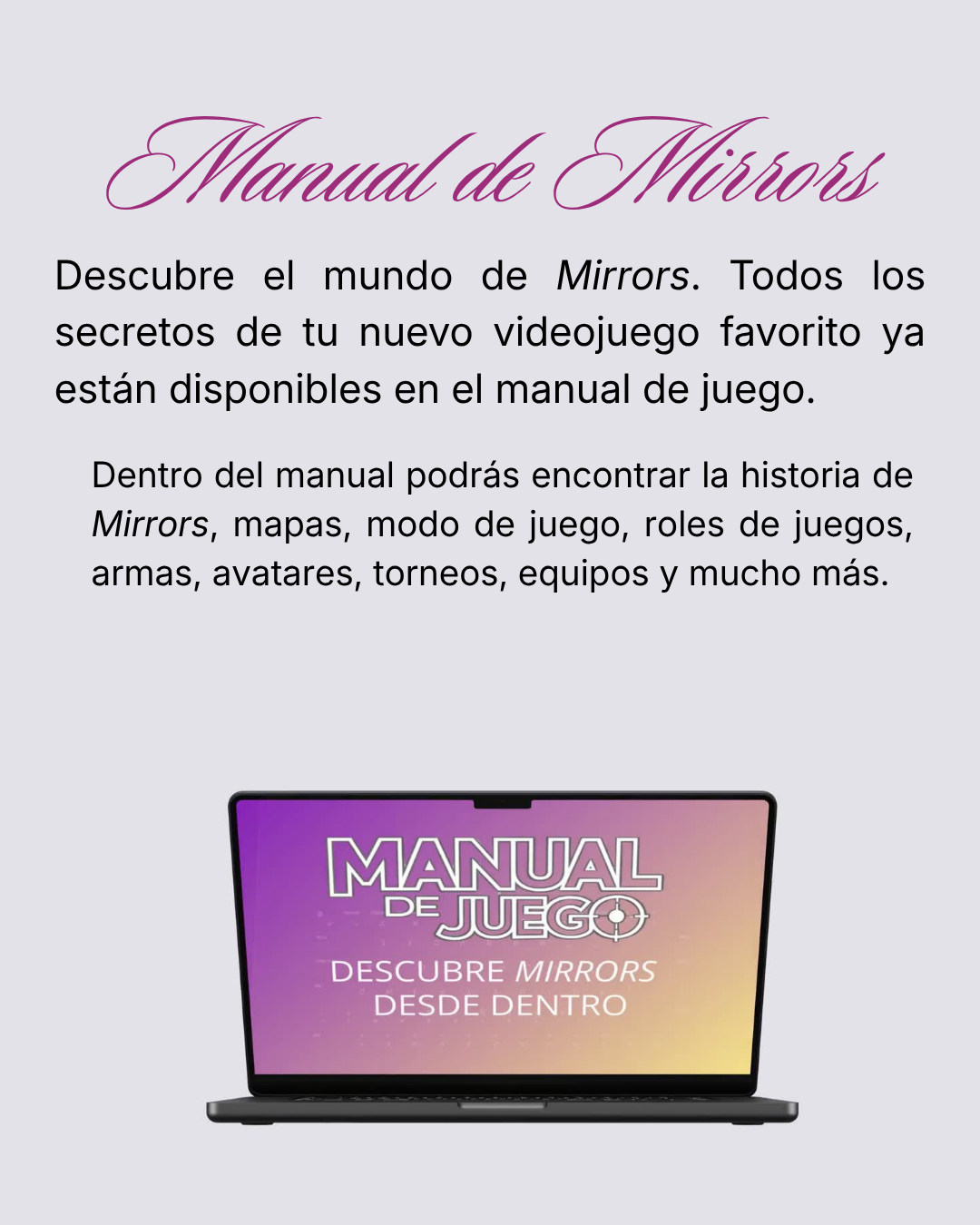 MANUAL DE JUEGO: MIRRORS